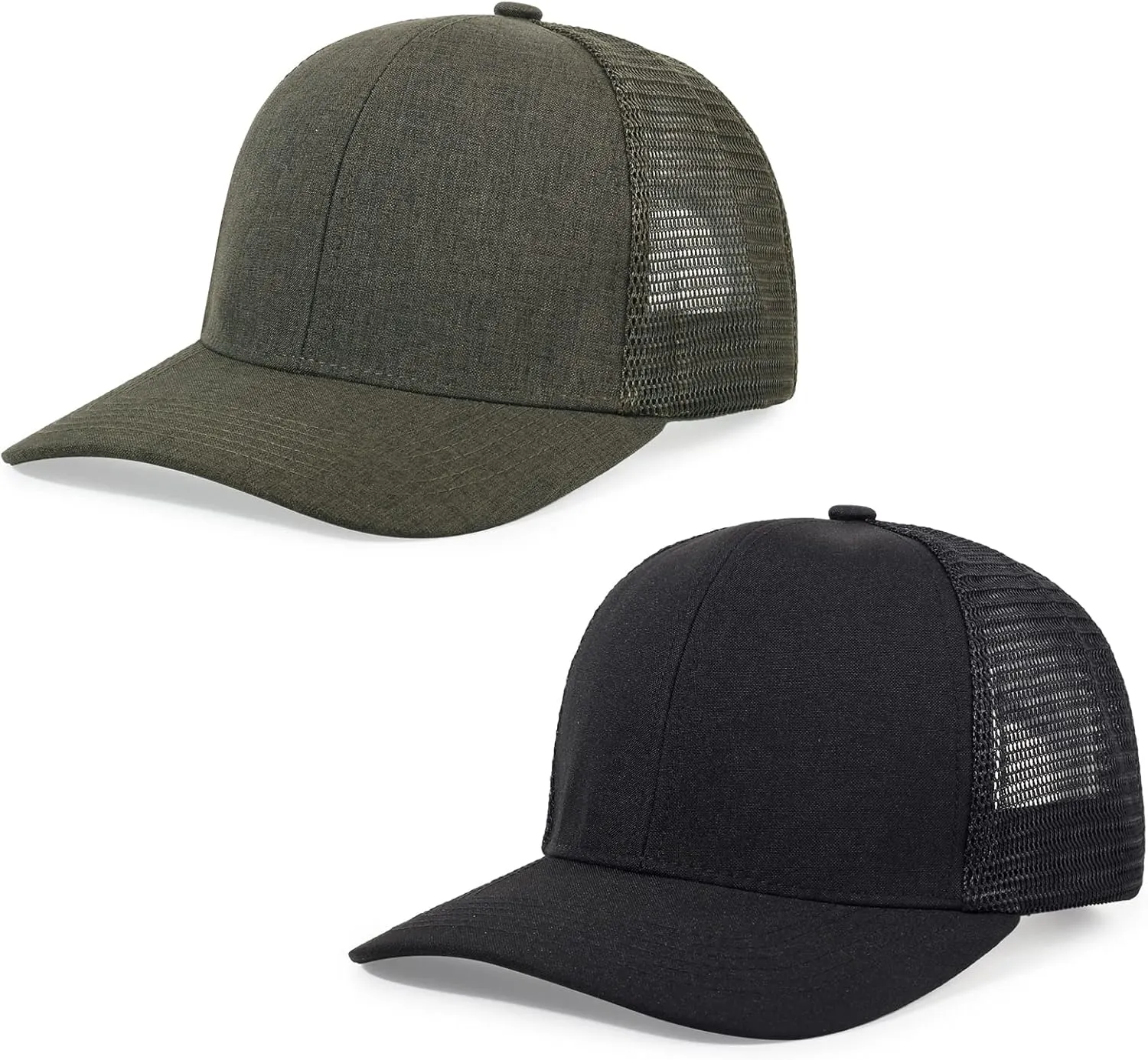 Unisex Trucker Hats Blank Mesh Snapback Hats Sport Plain Baseball Caps Adjustable Fitted Hat