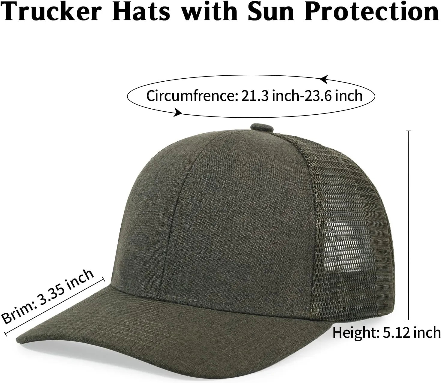 Unisex Trucker Hats Blank Mesh Snapback Hats Sport Plain Baseball Caps Adjustable Fitted Hat
