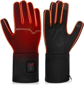 V.Step Heated Gloves for Men Women Rechargeable, Winter Gloves Electric Heated Glove Liners for Work, Skiing, Cycling