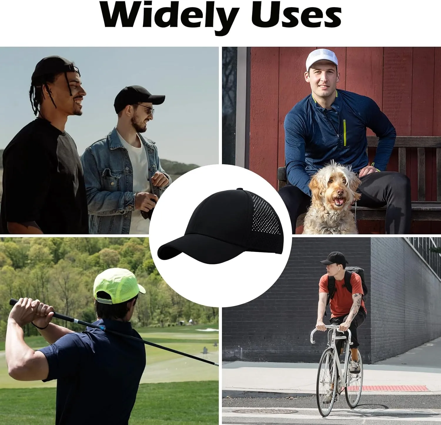 XXL Large Size Mens Quick Dry Baseball Cap Laser Cut Breathable Mesh Sport Cap Curved Brim Snapback Hat for Big Head