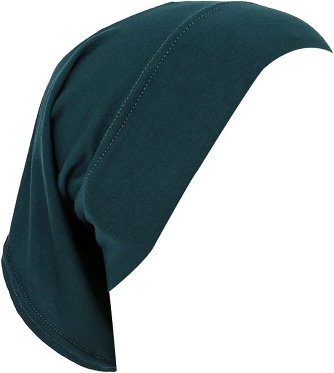 Yizelli Under Scarf Tube Cap with Brim Solid Color Hijab Accessory Women's Stretch Under Scarf Turban Hat