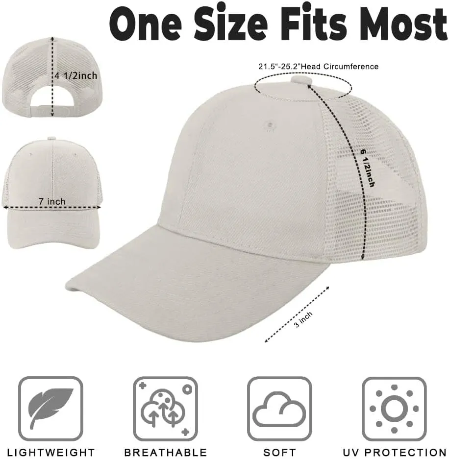 ZH 12 Pack Mesh Trucker Hats, Bulk Baseball Caps for Men and Women, Trucker Cap Wholesale
