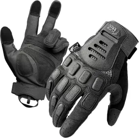 ZUNE LOTOO Touchscreen Tactical Gloves Men with TPR Finger Impact Protection & Palm Padded for Motorcycle Airsoft Paintball Range Work